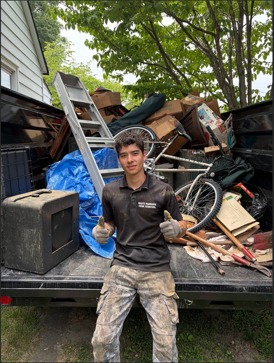 Waste Warriors crew during a property cleanout